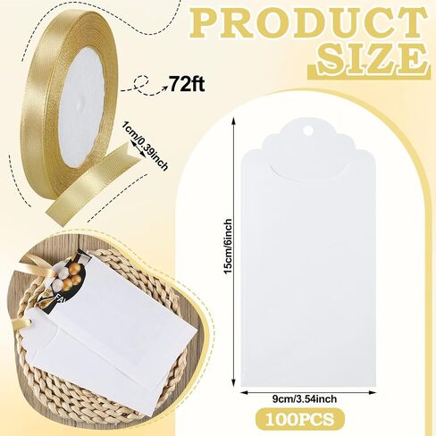 100 Pcs Lottery Tickets Holder White Lotto Tickets Holder Seed Packets Lottery Ticket Envelopes for Coin Stickers Christmas Wedding Birthday Party Supplies in Saudi Arabia