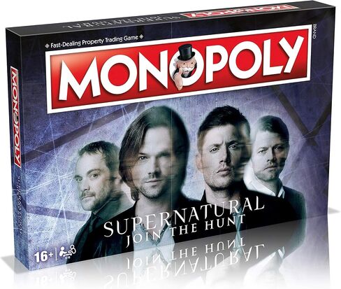 Winning Moves Supernatural Monopoly Board Game, Join The Winchester Brothers Sam and Dean, Advance to Vampire and Werewolf and Trade Your Way to Success, for Ages 16 and up in Kuwait