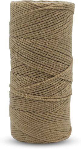 Dark Brown Micro Macrame Cord 1mm x 109 Yard Natural Cotton Like String Twine Macrame Rope Yarn, Colored String Craft Cord for DIY Jewelry Making Wall Hanging Gift Wrapping Decoration in Saudi Arabia