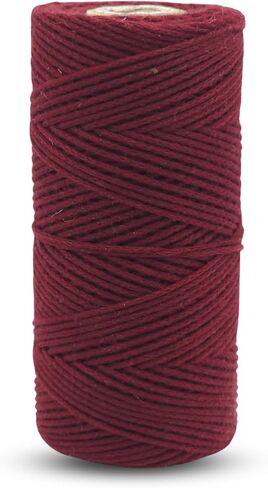 Dark Brown Micro Macrame Cord 1mm x 109 Yard Natural Cotton Like String Twine Macrame Rope Yarn, Colored String Craft Cord for DIY Jewelry Making Wall Hanging Gift Wrapping Decoration in Saudi Arabia
