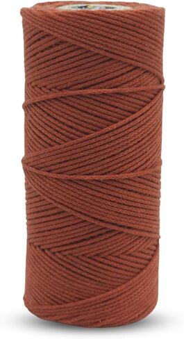 Dark Brown Micro Macrame Cord 1mm x 109 Yard Natural Cotton Like String Twine Macrame Rope Yarn, Colored String Craft Cord for DIY Jewelry Making Wall Hanging Gift Wrapping Decoration in Saudi Arabia