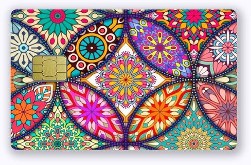 Small Chip Credit Card Stickers Slim Waterproof Anti-Wrinkling Removable Vinyl Decals Debit Card Skin Cover in Saudi Arabia