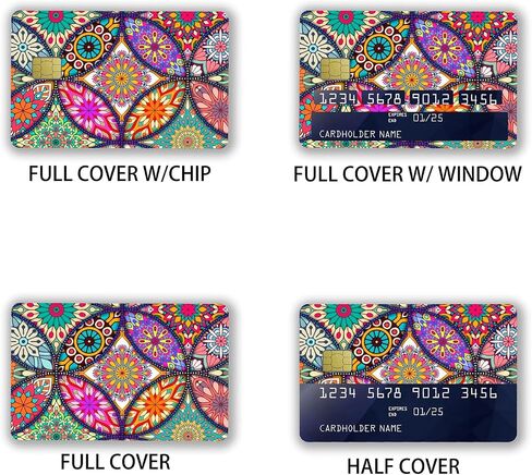 Small Chip Credit Card Stickers Slim Waterproof Anti-Wrinkling Removable Vinyl Decals Debit Card Skin Cover in Saudi Arabia