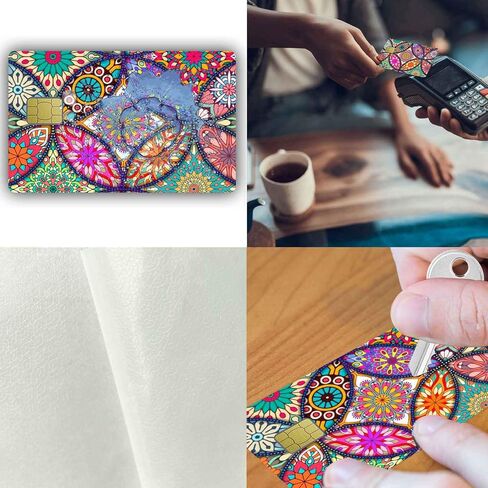 Small Chip Credit Card Stickers Slim Waterproof Anti-Wrinkling Removable Vinyl Decals Debit Card Skin Cover in Saudi Arabia