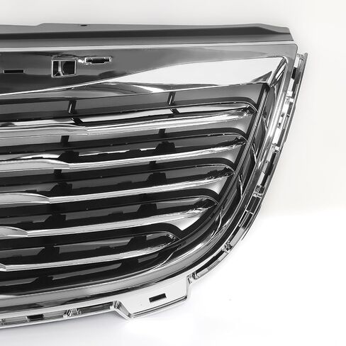 Front Upper Grille Fit for Chrysler Town & Country 2011-2016 Bumper Upper Hood Grill OE Style Replacement for CH1200350 (Chrome) in Kuwait