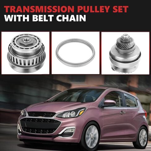 JF015E RE0F11A مجموعة بكرة ناقل الحركة 30 سنًا و901068 33710S-1 CVT مجموعة إعادة بناء سلسلة حزام ناقل الحركة المتوافقة مع شيفروليه سبارك مارش ونيسان سينترا وميتسوبيشي سوزوكي رينو 2010-2015 in Kuwait