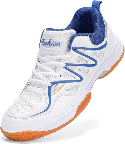 Feekwys Court Tennis Shoes for Men Pickleball with Arch Support Badminton Indoor Court Training Shoe Racketball Squash Volleyball Sneaker Shoes in Saudi Arabia