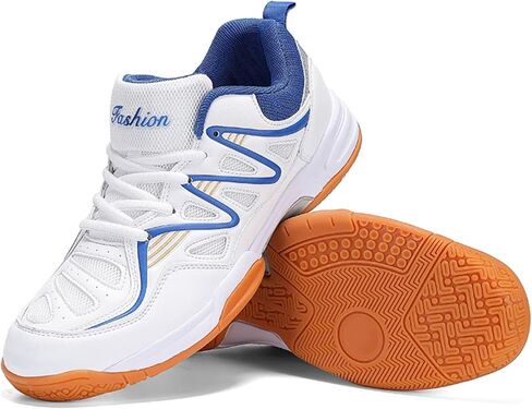 Feekwys Court Tennis Shoes for Men Pickleball with Arch Support Badminton Indoor Court Training Shoe Racketball Squash Volleyball Sneaker Shoes in Saudi Arabia