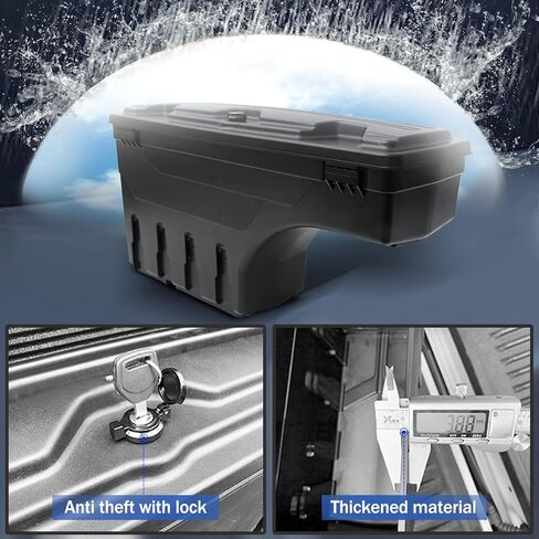 AOMSAZTO Truck Bed Storage Toolbox Fit for Toyota Tacoma 5.6ft 2016-2022 Right in Kuwait