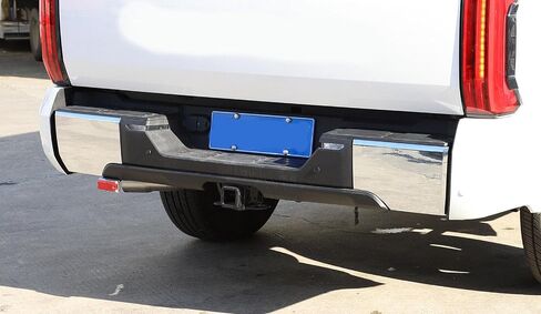 Car Accessories Fit for Toyota Tundra 2022 2023 ABS Exterior Rear Bumper Protector Corner Anti-Collision Corners Patch Trim (Chrome) 2PCS Set in Saudi Arabia