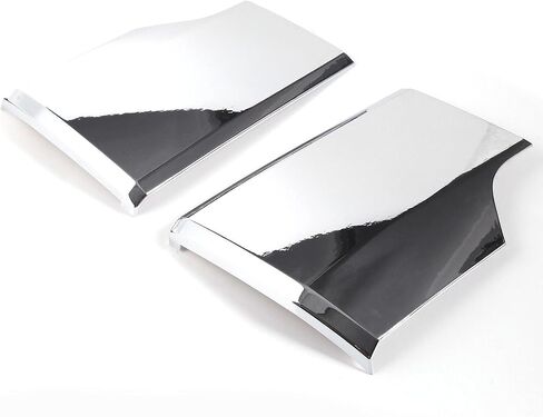 Car Accessories Fit for Toyota Tundra 2022 2023 ABS Exterior Rear Bumper Protector Corner Anti-Collision Corners Patch Trim (Chrome) 2PCS Set in Saudi Arabia