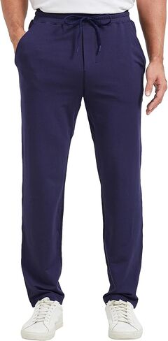 netdraw Men's Ultra Cozy Viscose Bamboo Sweatpants Cotton Lounge Casual Jogger Tapered Pants in Kuwait