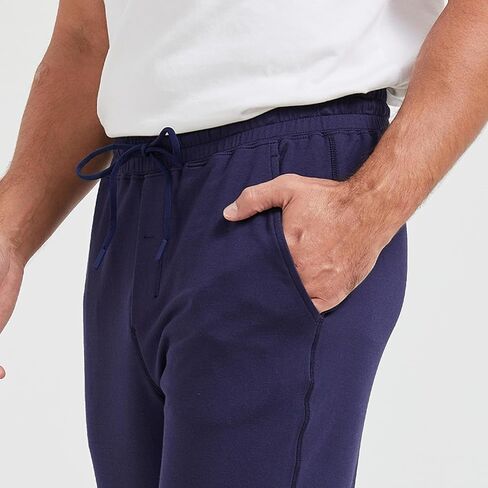 netdraw Men's Ultra Cozy Viscose Bamboo Sweatpants Cotton Lounge Casual Jogger Tapered Pants in Kuwait