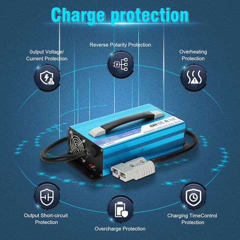 Forklift Battery Charger 24V Battery Charger Automatic Smart Charger 30 Amp Lead Acid Battery Charger for Forklift, Floor Scrubber, Golf Cart Charging with Trickle Charge Mode in Saudi Arabia