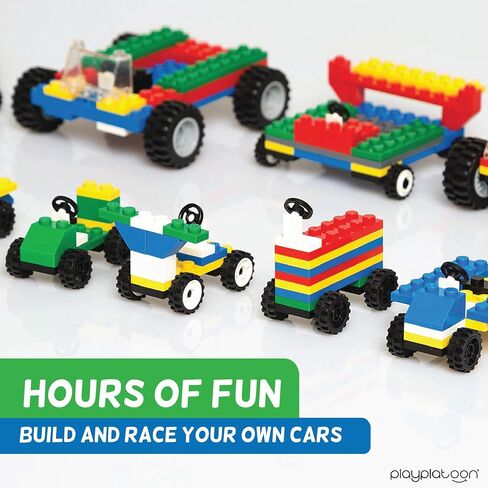 Play Platoon 400 Piece Windows, Doors, and Roof Tops Set - Building Brick Compatible Play Kit in Saudi Arabia