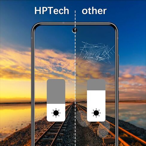 HPTech (عبوة من قطعتين) مصممة لهاتف Samsung Galaxy S21 FE 5G، واقي شاشة من الزجاج المقوى، يدعم قارئ بصمات الأصابع، مضاد للخدش، خالي من الفقاعات in Saudi Arabia