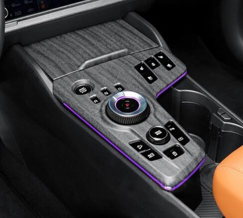 Kadore for Kia Sportage 2023 2024 2025 Hybrid SUV Peach Wood Style Center Console Interior Gear Shift Panel Frame Cover Trim LHD (Electronic Shifter Only) 2pc in Saudi Arabia