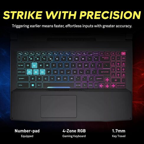 MSI GF63 Thin 9SC-614 15.6" Gaming Laptop, Intel Core i5-9300H, NVIDIA GTX 1650, 8GB, 512GB NVMe SSD, Win10 in Saudi Arabia