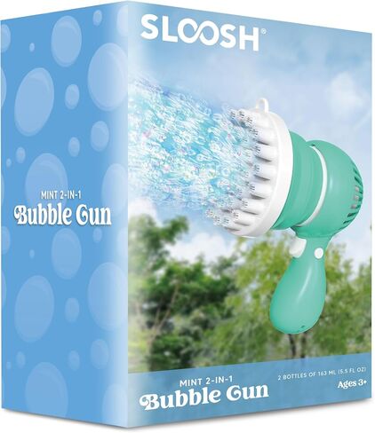 Sloosh Bubble Machine Gun, Tape-C Bubble Gun with Removable Fan Bubble Solution Refill, Rocket Shape Bubble Guns Blaster for Kids Adults, Summer Toys, Party, Easter, Birthday Gift, Outdoor in Saudi Arabia