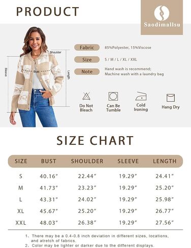 Saodimallsu Womens Checkered Sweater Bow Color Block Plaid Cardigan Long Sleeve Button Open Front Knit Coat in Saudi Arabia