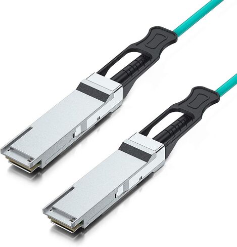 كابل 10G SFP+ AOC - 10GbE SFP+ إلى SFP+ كابل ألياف بصرية نشط، مجموعات ألياف OM3 MMF مباشرة مع موصلات SFP+ لـ Ubiquiti UniFi UACC-AOC-SFP10-20M، 20 متر in Saudi Arabia