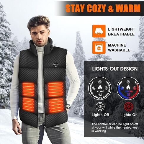 Heated Vest for Men Women, Upgraded Heated Vest with Battery Pack, Retractable Heated Hood, Lightweight Heated Jacket in Saudi Arabia