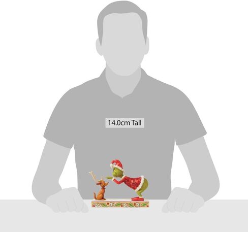 Enesco Dr. Seuss Grinch من Jim Shore Santa Grinch Petting Reindeer Max تمثال، راتنج حجر Grinchmas مصنوع يدويًا من تماثيل عيد الميلاد القابلة للتجميع لديكور المنزل، 5.5 بوصة، متعدد الألوان in Saudi Arabia