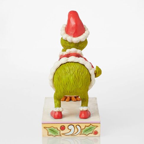 Enesco Dr. Seuss Grinch من Jim Shore Santa Grinch Petting Reindeer Max تمثال، راتنج حجر Grinchmas مصنوع يدويًا من تماثيل عيد الميلاد القابلة للتجميع لديكور المنزل، 5.5 بوصة، متعدد الألوان in Saudi Arabia
