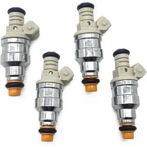 Fuel Injector 4pcs Compatible with Ford Ranger 2.3L-2.5L L4 1985-2001, Mazda B2500 2.5L L4 1998-2001, Mercury Topaz 2.3L L4 1988-1990, Replace F87E-D2A F87E-D2B F87E-B2A F87E-B2B