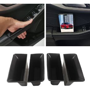Door Side Storage Box For Ford Escape 2020 2021 2022 2023 2024 2025 Accessories Tray Door Pocket Handle Insertion Protector Armrest Organizer (4PCS/set Front rear door storage box)