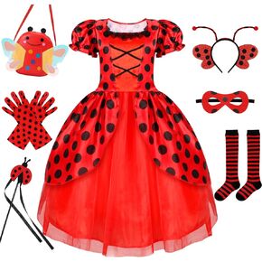 Ladybug Costume Lady Bug Costumes for Girls Halloween Costumes for Kids Toddler Costume Ladybug Dress Ladybird Dress Up