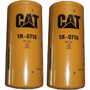 Caterpillar 1R0716 1R-0716 Engine Oil Filter Advanced High Efficiency Multipack (Pack of 2)