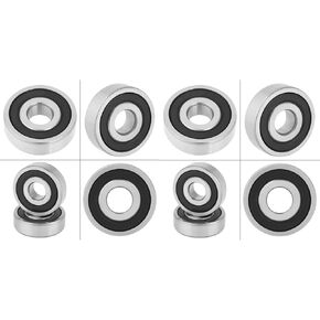6200-2RS Ball Bearings, 20 Pack Double Rubber Sealed Steel Deep Groove Ball Bearings 10x30x9mm Replacement for 10mm Shaft Rod Projects Mechanical Equipment Electrical Instruments