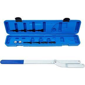 Universal Adjustable Camshaft Pulley Holder Tool - Compatible with Dodge, BMW, Audi, Chrysler, Ford, GM, Honda, Mazda, Nissan, Toyota, Volvo, and More Five Characteristics