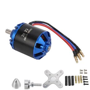 VGEBY 5065 420KV Brushless Motor, 5065 Brushless Motor for RC Aircraft RC 5065 420KV 1600W Brushless Motor with 4.0mm Banana Plug for RC Aircraft Plane Upgrade Parts Model Aviation Accessories