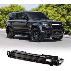 T T-ABC New Accessories Compatible with Defender 110 130 90 Grill Lights 2020-2024 P300 P400 P500 P525 All Edition Full LED Trim Strips Smoked Black Animation Custom Front Replacement (GSB)