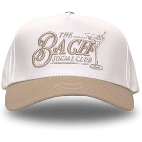 Vintage Trucker Hat | Country Cowboy Cute Preppy Retro Western Trucker Hats | Men Women Trendy Snapback | Tan Red Green Black (Bach Social Club | Taupe)