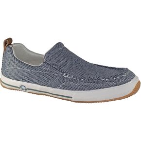 Margaritaville Men's Padded Tongue and Collar Textured Canvas Upper Slip on Casual Shoe Boat