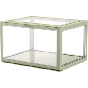 MECCANIXITY Black Acrylic Display Case, 10x8x6inch, Doll Storage Box, Assemble Dustproof Storage Organizer Showcase for Collectibles Action Figures