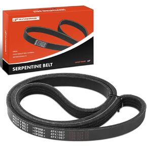 A-Premium Engine Serpentine Drive Belt Compatible with Honda Accord 1990-1998, Odyssey & Toyota Tacoma, Tundra, 4Runner, T100 & Chevrolet Corvette & Mitsubishi Montero, 2.2L 2.3L 3.4L 3.5L 5.7L