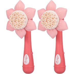 ibasenice 2pcs Sunflower Electric Machine Making Shape Indoor Shaped Pink Creative Activities Blowing Multi-Holes for Games Gift Home Shop Wand Funny Favors Portable Wedding