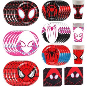 120 قطعة من زينة عيد الميلاد العنكبوتية، 60 طبق، 30 منديل و30 كوب لمستلزمات حفلات أعياد الميلاد العنكبوتية in Kuwait