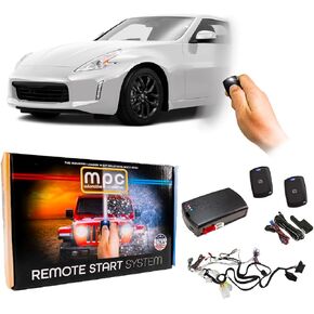 MPC Complete Factory Remote Activated Remote Start Kit Compatible with 2009-2017 Nissan 370Z - Push-to-Start - with T-Harness