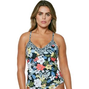 Jessica Simpson Women's Standard Mix & Match Floral Bikini Swimsuit Separates (Top & Bottom)