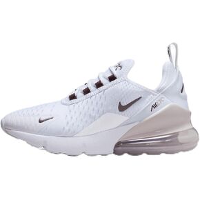 Nike Air Max 270 Big Kids' Shoes (943345-119, White/Platinum Violet/Burgundy Crush)