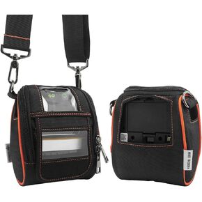 Carrying Case for Zebra ZQ220 ZQ310 ZQ320 - Portable Thermal Label Printer Bag with Shoulder Strap and Belt Clip, Easy Transport and Protection, Convenient Label Access