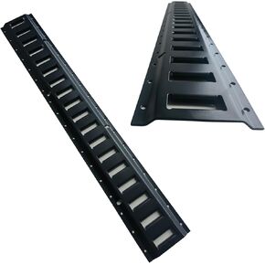 E Track 3'（2 Pack） with Powder-Coated Steel Trailer Tie Down for Garages, Trucks, Pickups, E-Track Rail Reliable Cargo Restraint (Screws and Accessories Not Included)