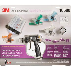 3M 16580 Accuspray Paint Spray Gun System with Original PPS, Standard, 22 Ounces, 4 Nozzles