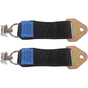 MOTO4U S-Hook Adapter Straps for Tie-Downs (2 Pack) – Heavy-Duty Extension Straps for Bolt-On Retractable Ratchet Straps to Auto-Retracting Tie-Down Straps