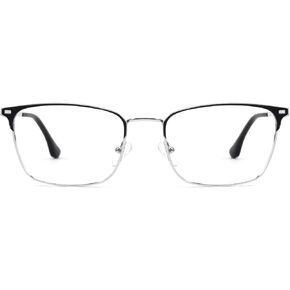 Zeelool Vintage Rectangle Eyeglasses Frame for Men Women with Non-prescription Clear Lens Annie ZJGM460772